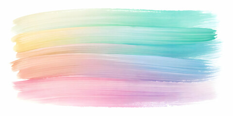 Wall Mural - pastel dreamscape: soft watercolor strokes
