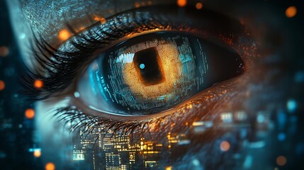 Leinwandbilder - the fusion of art and technology in my captivating collection Discover the power of digital security systems biometric fingerprint scanning and hightech cyber protectionSafeguard your  : Generative AI