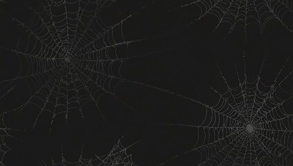 Dark gray spider webs illustration.
