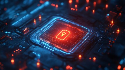 Poster - cyber security concept Login User identification information security and encryption secure Internet access cybersecurity secure access to users personal information : Generative AI