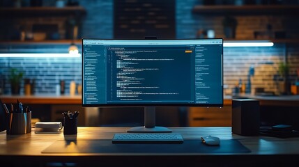 Fototapete - Computer Monitor screen concept of inbox email : Generative AI