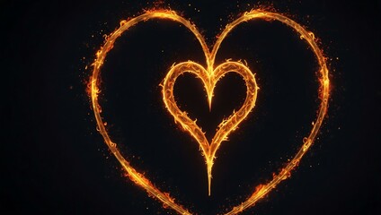 Djinn flame heart representing magic and freedom.