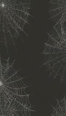 Wall Mural - Gray spider webs illustration.