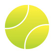 © Vector Vista - Tennis ball symbol, icon, vector design. Tennis ball silhouette, symbol design for logo, app, website. Vector illustration.