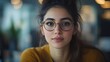 © The Little Hut - Expressive Multiethnic Middle Eastern Female Working on a Creative Job Position in a Advertising Company Manager Thinking About a Good Email Reply Brainstorming Ideas for Future Market : Generative AI