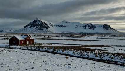 Sticker - Iceland's wild, snow-covered landscape (May 5, 2018).