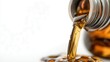 © Business Image - Pouring motor oil - minimalism and precision in automotive maintenance