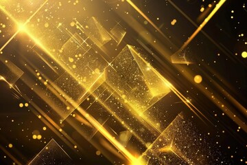 Wall Mural - A bright yellow background with a lot of light shining on it, generative ai