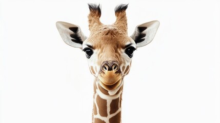 giraffe isolated on white