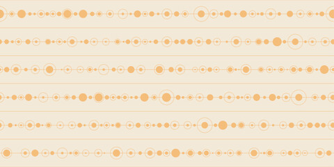 Canvas Print - A background of dots connected in a continuous row with a line. A pattern of dots in rows.