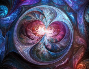 Canvas Print - surreal graphic fractal background. creative design elements artwork