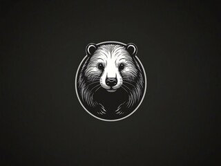 Minimalist beaver logo design sample.