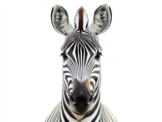 Wall Mural - zebra head isolated