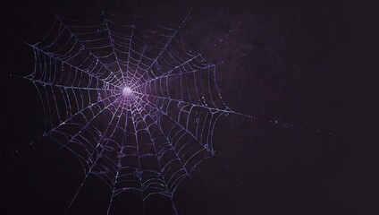 Purple spider web illustration
