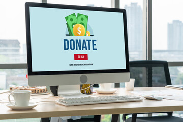 Online donation platform offer modish money sending system for people to transfer on the internet