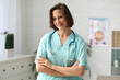 © Pixel-Shot - Beautiful female doctor with stethoscope in clinic