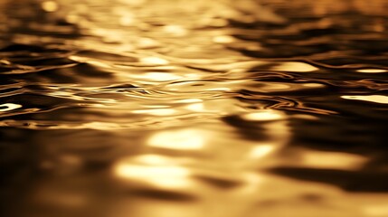 Wall Mural - Golden Reflections on a Smooth Surface