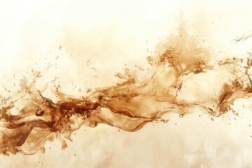 Poster - Abstract artwork featuring artistic coffee stains and splashes on a textured background for creative inspiration. Generative AI