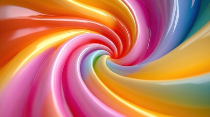 Wall Mural - Colorful Abstract Swirling Pattern