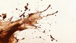 © Анатолий Сав - Artistic abstract background featuring dynamic coffee stains and splashes on a light surface showcasing fluid motion and contrast. Generative AI