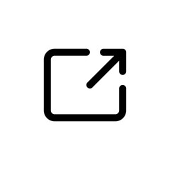 Fototapete - share icon symbol . External Link Icon, page open new window icon symbol, open another tab icon button. share icon button