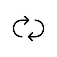 Leinwandbilder - Refresh icon, sync repeat and reload arrow icon symbol convert button sign	
