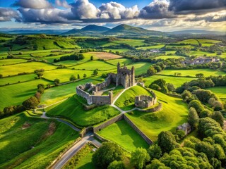 explore the majestic beauty of iconic irish landmarks surrounded by lush green landscapes