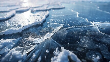 Poster - Melting Ice and Reflections on Water Surface