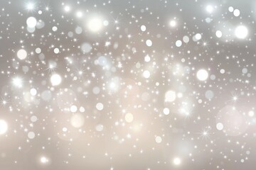 Silver abstract snow falling winter christmas holiday background with sparkles and glitter