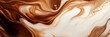 © Анатолий Сав - Swirling coffee and milk create a mesmerizing blend of rich colors and textures in an artistic display of fluid motion. Generative AI