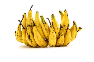 Wall Mural - Yellow banana on a white background