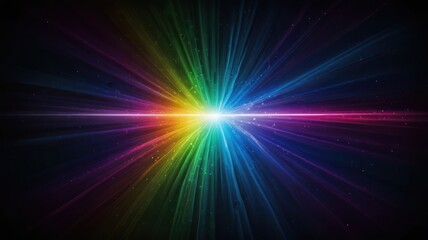 Canvas Print - Rainbow Light Burst