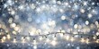 © Nasnunt - Silver holiday lights glitter background with shimmering lights and sparkles, silver, holiday, lights, glitter