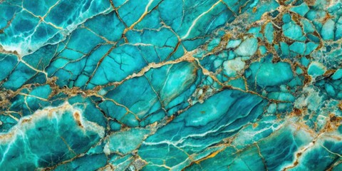 vibrant turquoise stone texture with natural veins, perfect for a lively and refreshing background, 