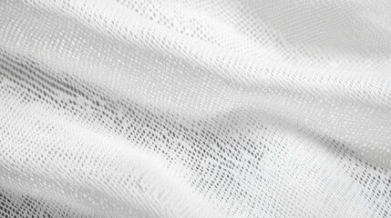 White Mesh Fabric Texture: Elegant Drape and Subtle Sparkle 