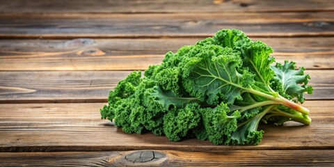 Freshly harvested kale on a wooden table , organic, vegetables, green, leafy, nutritious, farm, fresh, healthy, ingredient, vegetarian