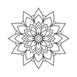 © GraphicsBoss - Abstract vector floral design with sun and leaf elements, perfect for summer decoration or vintage illustration