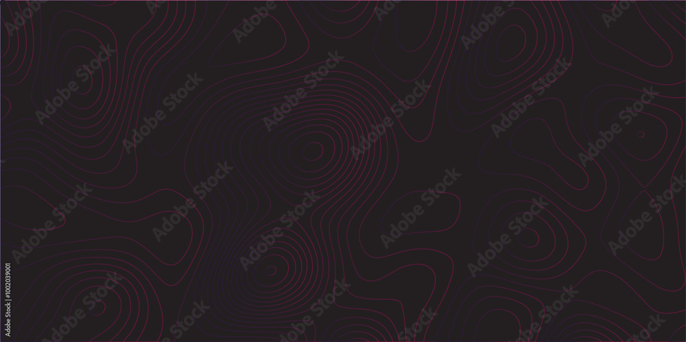 Abstract black colorful gradient Topographic line map pattern ...