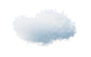 Wall Mural - Isolated soft cloud, 3d rendering.