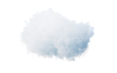 Wall Mural - Isolated soft cloud, 3d rendering.