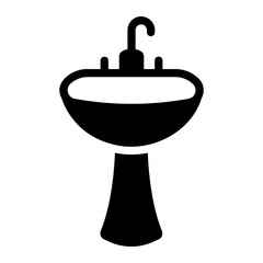 Wall Mural - washbasin Solid icon