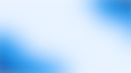 Wall Mural - Blue and white gradient abstract background with grainy noise texture