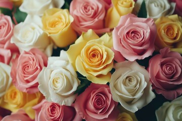 Close-up of a rose bouquet