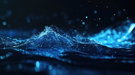 Wall Mural - abstract digital landscape