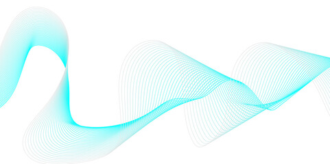Abstract background with lines vector art. Lines wave light futuristic wallpaper. Digital line motion background. Abstract wavy lines flowing curve gradient color on transparent background.