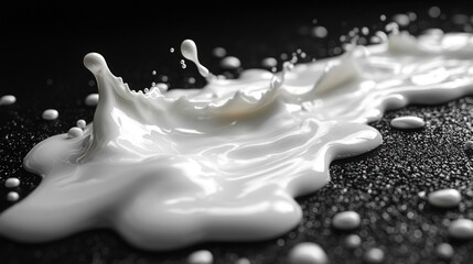 Milk Splash Abstract