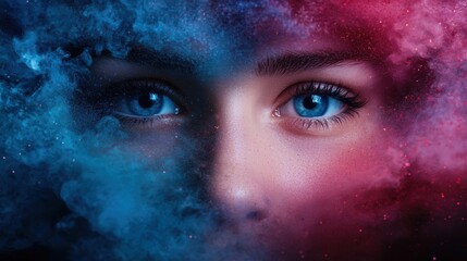 Canvas Print - Cosmic eyes gazing into the universe