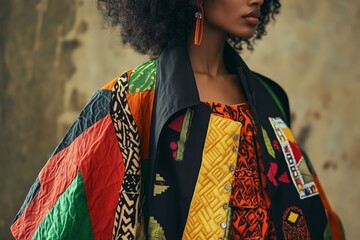 Designers creating clothing that blends traditional cultural elements with modern fashion.