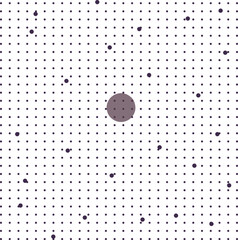 Wall Mural - The texture consists of different sized dots and one transparent circle.