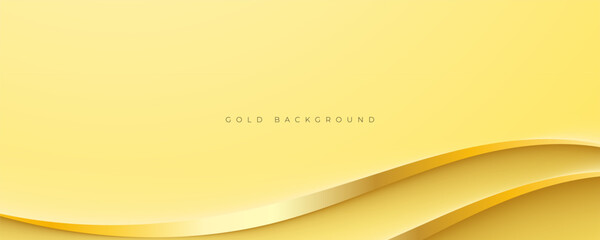 Wall Mural - abstract luxury gradient background gold color decorative design